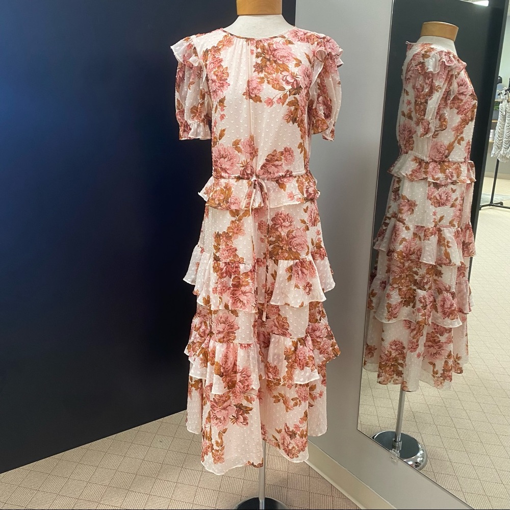 Rachel Parcell Pink Floral Dress- Like New!